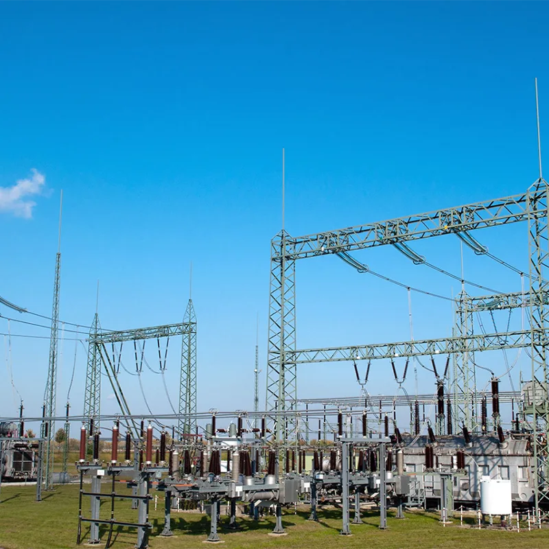 220kV Electrical Substation Gantry Equipment Support Structures